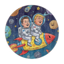 Trump & Elon Space Adventure, Cosmic Journey