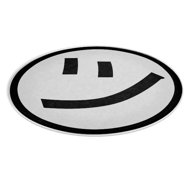 Planche À Découper ㋡ Tsu Kana Katakana Smiling Emoji / Emoticon (Coin)