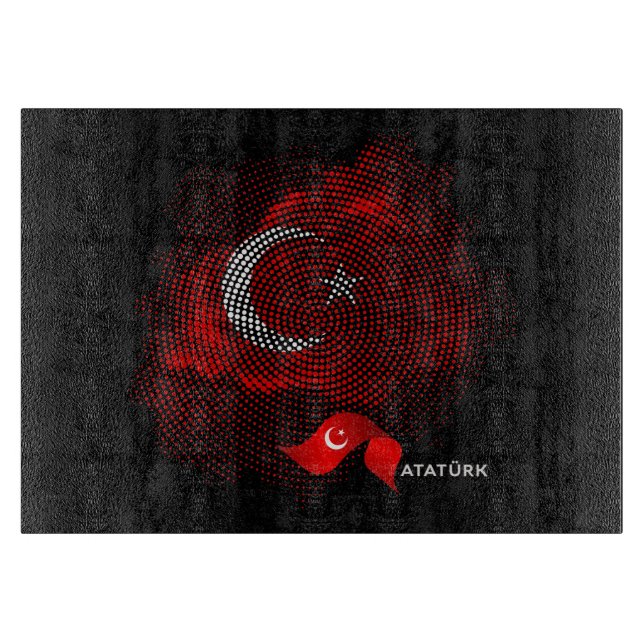Planche À Découper Turkey flag (Devant)