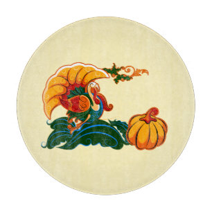 Planche À Découper Turquie et Commission Citrouille d'Action de grâce