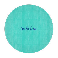Turquoise Blue Professional Modern Elegant Name