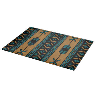 Planche À Découper Turquoise Southwestern Design Aztec Motif tribal