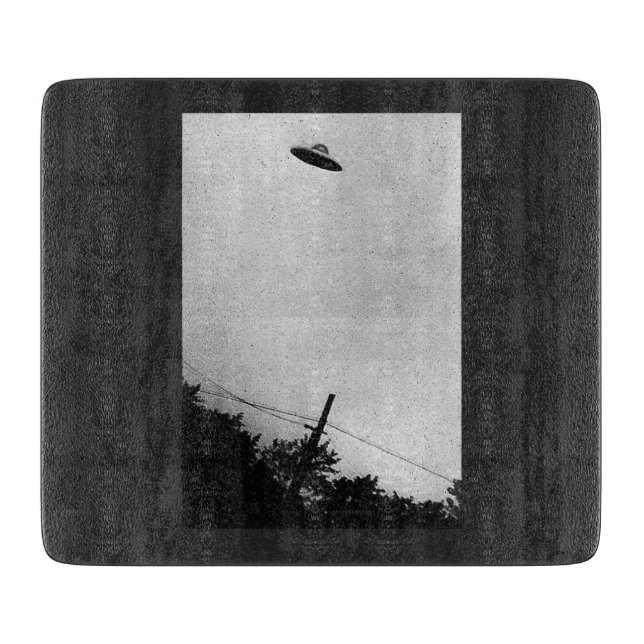 Planche À Découper UFO Alien Extraterrestrial Spacecraft Top Secret (Devant)