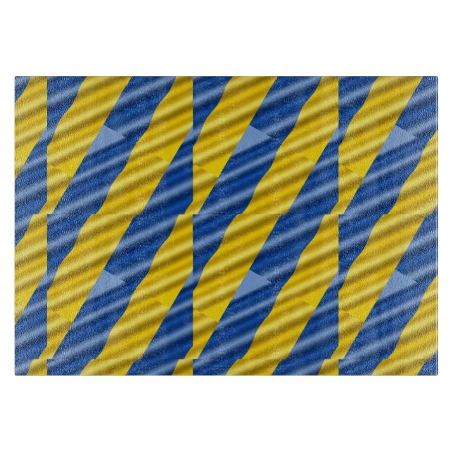 Planche À Découper Ukraine bleue et jaune Inspiration de la paix anti (Devant)