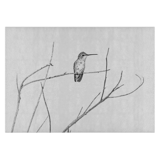 Planche À Découper Un colibri sur un bâton (Devant)