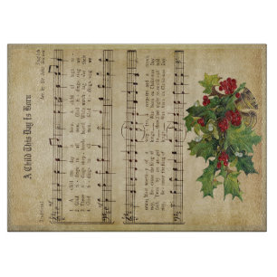 Planche À Découper "UN ENFANT CE JOUR EST NÉ" Verre