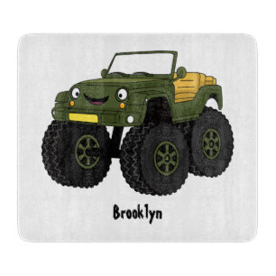 Planche À Découper Un Green Monster truck