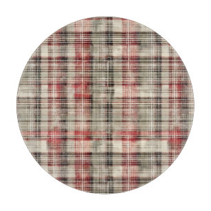 Planche À Découper Un Tartan de Noël Floral Design Series #2