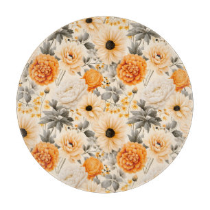 Planche À Découper Une conception de la série florale d'automne 1
