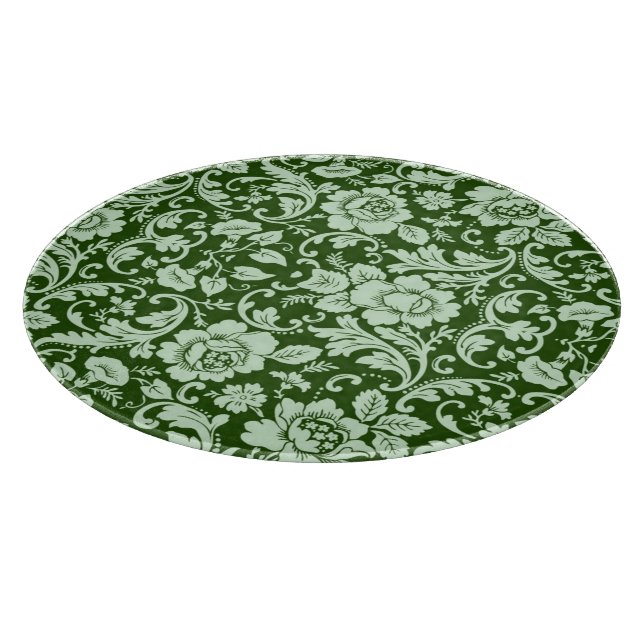 Planche À Découper Une damassé florale antique (Coin)