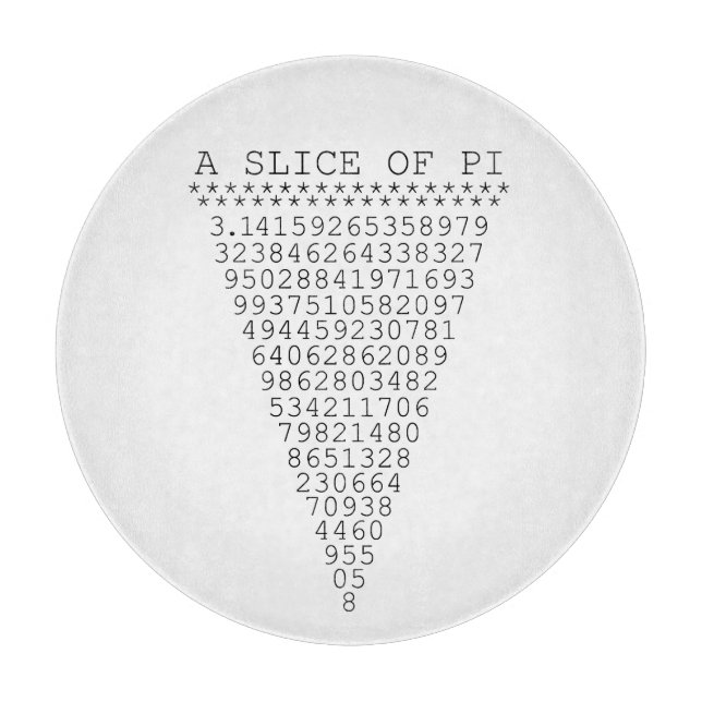 Planche À Découper Une tranche de Pi Graphic (Devant)