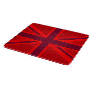 Planche À Découper Union Jack rouge