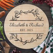 Unique moderne Rustique Couple Mariage Date Pizza