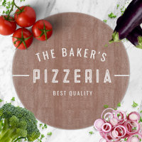 Unique Moderne Rustique Nom de famille Pizzeria Pi