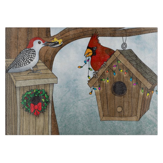 Planche À Découper Vacances de Chambre d'oiseau (Devant)