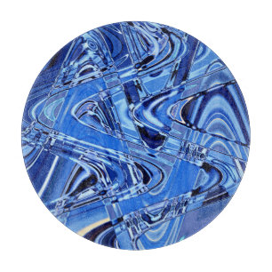 Planche À Découper vagues de routes en bleu