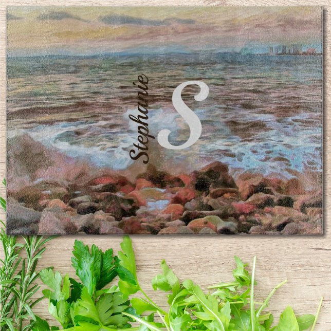 Planche À Découper Vagues rocheuses 0742 (Créateur téléchargé)