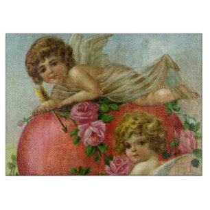 Planche À Découper Valentines victoriennes vintages Day Angels Rose d