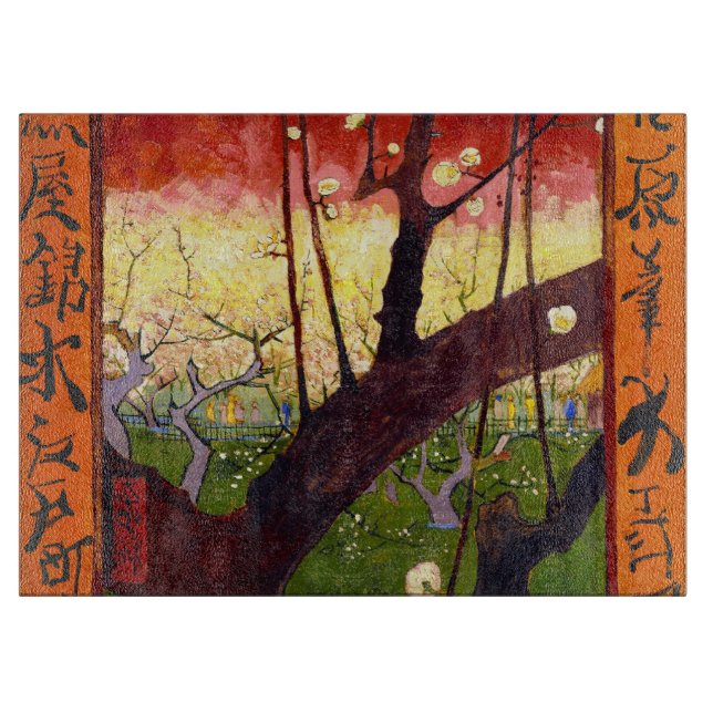Planche À Découper Van Gogh Flower Plum Tree Après Hiroshige (Devant)