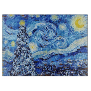 Planche À Découper Van Gogh - Nuit étoilée - Noël