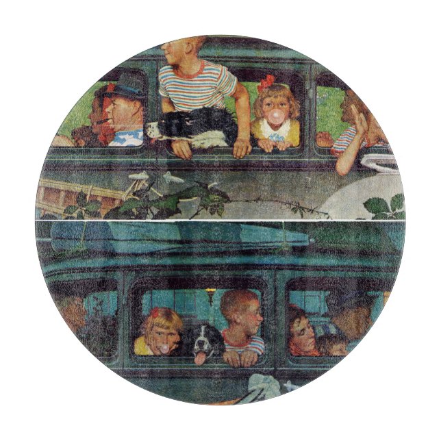 Planche À Découper Venir et partir par Norman Rockwell (Devant)