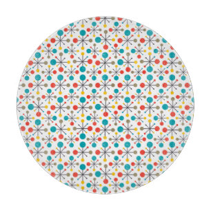 Planche À Découper Verre d'art Abstrait moderne Vintage du milieu du 