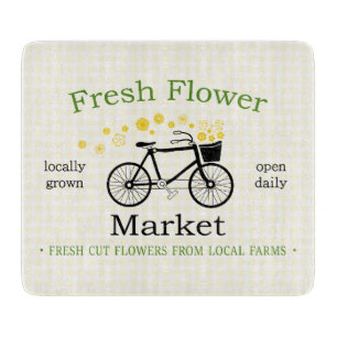 Planche À Découper Verre frais du marché aux fleurs