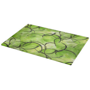 Planche À Découper vert d'arrière - plan de peinture de main