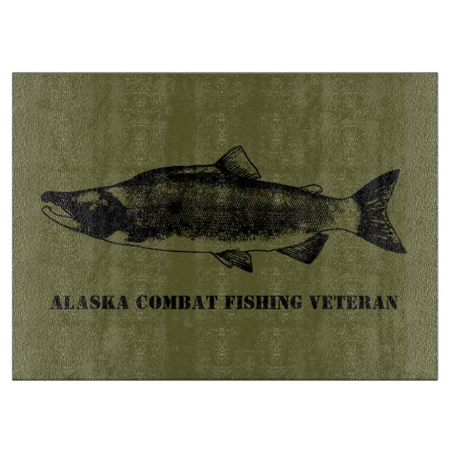 Planche À Découper Vétérinaire de la pêche de combat de l'Alaska (Devant)