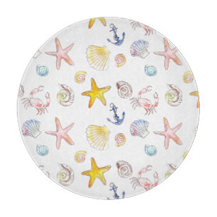 Planche À Découper Vie marine et Ancres