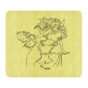 Planche À Découper Viking Mermaid Warrior Thunder_Cove