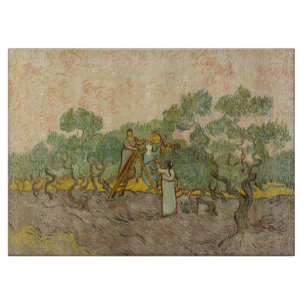 Planche À Découper Vincent van Gogh - Femmes cueillette d'olives