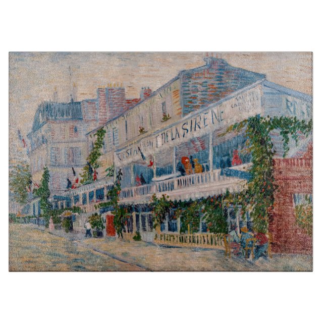 Planche À Découper Vincent van Gogh - Le Restaurant de la Sirene (Devant)