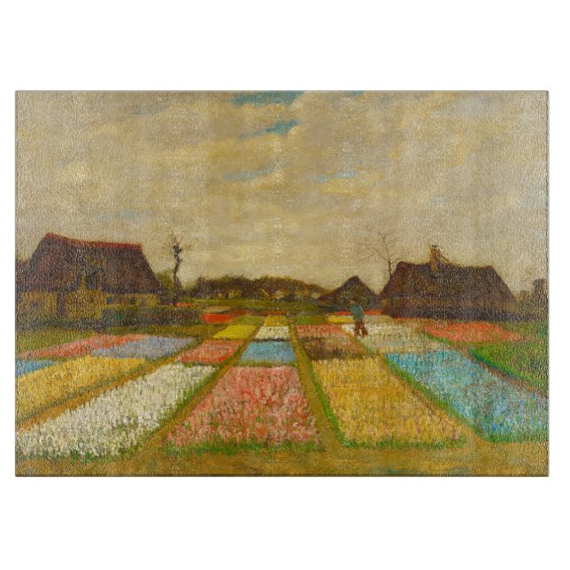 Planche À Découper Vincent van Gogh Lits à fleurs en Hollande (Devant)