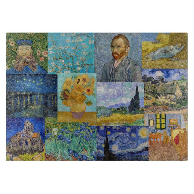Planche À Découper Vincent Van Gogh - Masterpieces Patchwork (Devant)