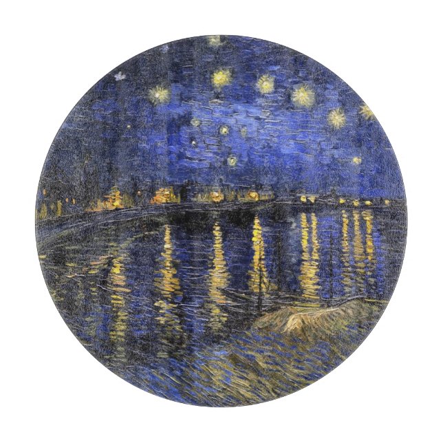 Planche À Découper Vincent Van Gogh Starry Night Over The Rhone (Devant)