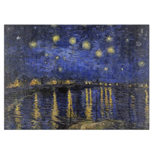 Planche À Découper Vincent Van Gogh Starry Night Over The Rhone