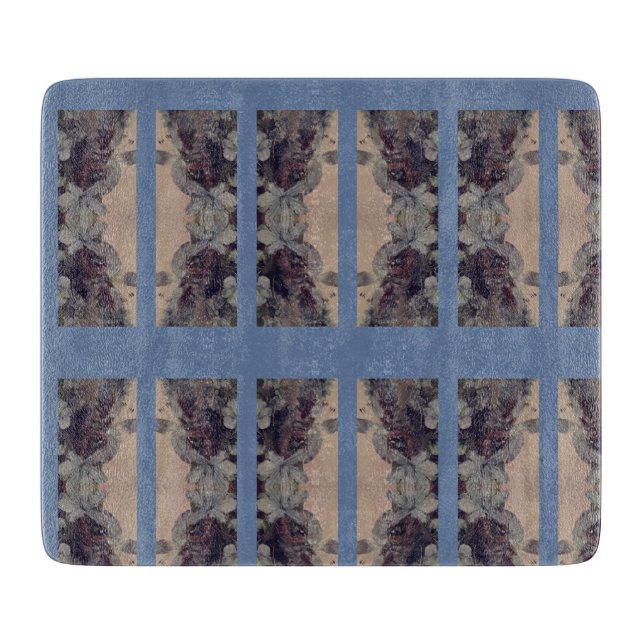 Planche À Découper Vintage bleu (Devant)