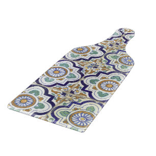 Planche À Découper Vintage Botanique Carreaux ornementaux Motif