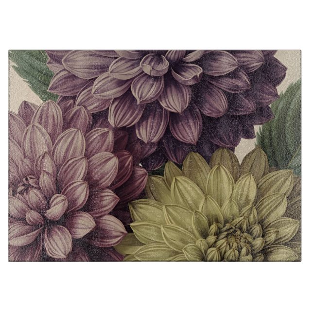 Planche À Découper Vintage Flowers (Devant)