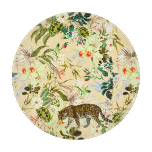 Planche À Découper Vintage jungle tropicale moderne à fleurs