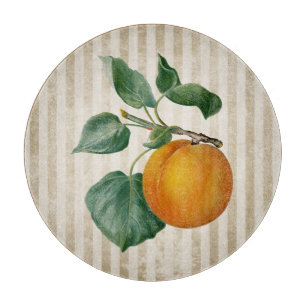 Planche À Découper Vintage Pêche Botanique