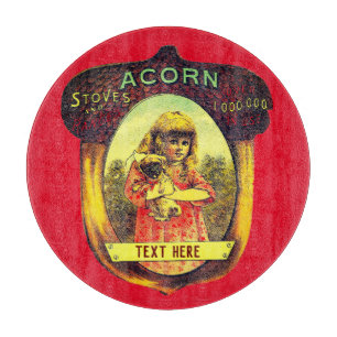 Planche À Découper Vintage poêle à café publicité rouge brun