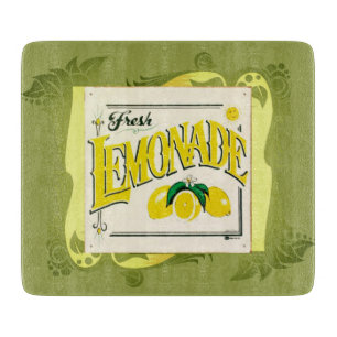 Planche À Découper Vintage signe citron fruits d'été