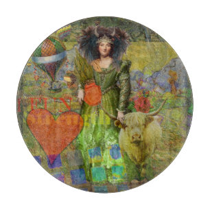 Planche À Découper Vintage Taurus Classique Femme Portrait Art gothiq