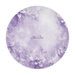 Planche à découper violet blanc