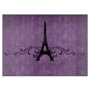 Planche À Découper Violet Vintage Français