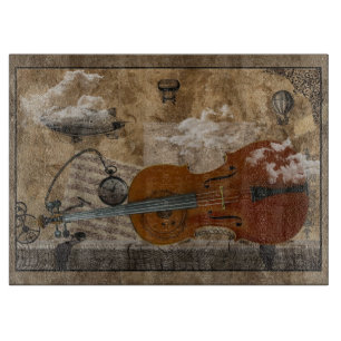 Planche À Découper Violoncelle de Steampunk
