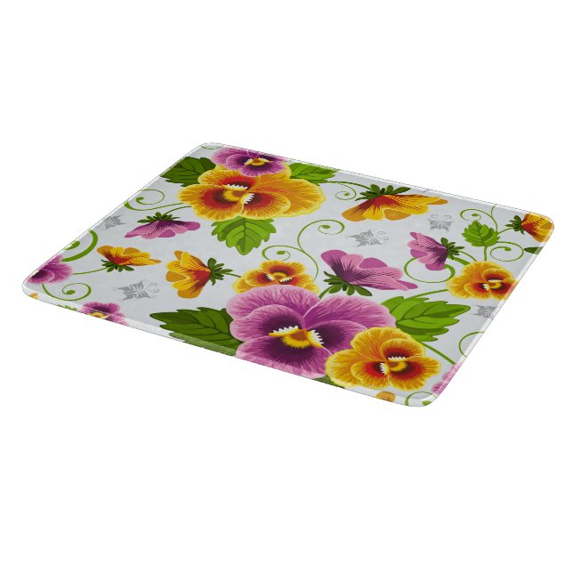 Planche À Découper Vivid fleurs de pansement (Coin)