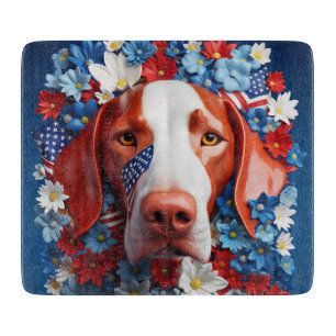 Planche À Découper Vizsla patriotique 3D